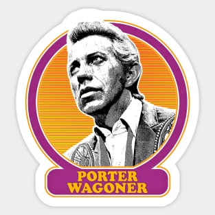 Porter Wagoner / Old School Retro Style Fan Design Sticker